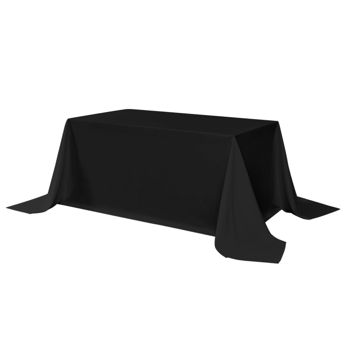 sancua White Table Cloths Rectangular, 8 Pack 90x132 Inch Tablecloths