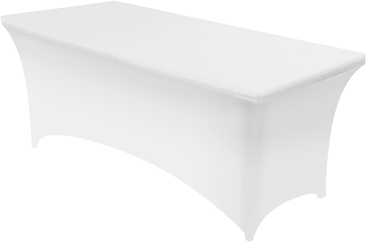 Utopia Kitchen Spandex Table Cloth 2 Pack [6FT, 72Lx30Wx30H Inch, Pink]