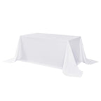 sancua White Table Cloths Rectangular, 8 Pack 90x132 Inch Tablecloths