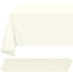 12Pack Sage Green Plastic Checkered Tablecloth, Premium Decorative Disposable Sage Green Gingham Plaid Table Cloths for Parties, Rectangle Party Table Cover for Picnic Birthday Wedding, 54x108 Inch