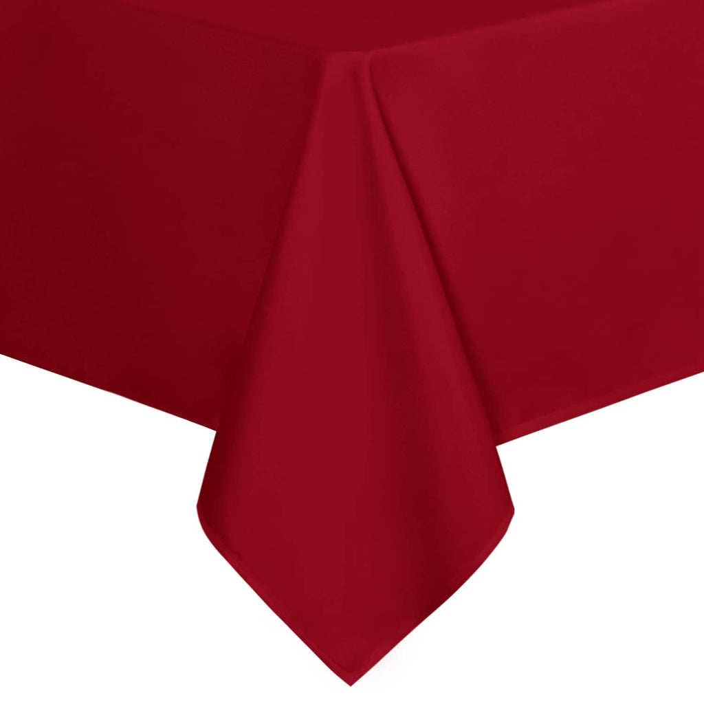 sancua White Table Cloths Rectangular, 8 Pack 90x132 Inch Tablecloths