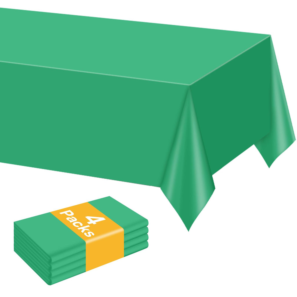 mwellewm 6Pc Plastic Table Cloth Disposable Tablecloth for Rectangle Tables