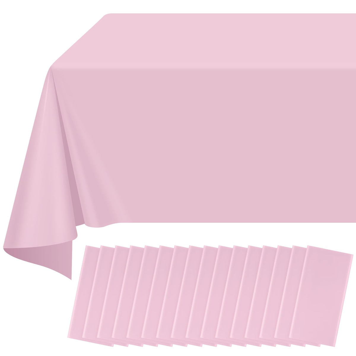12Pack Sage Green Plastic Checkered Tablecloth, Premium Decorative Disposable Sage Green Gingham Plaid Table Cloths for Parties, Rectangle Party Table Cover for Picnic Birthday Wedding, 54x108 Inch