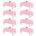 Black Tablecloths Rectangle 60 x 102 Inch, 12 Pack