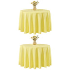 VidaFete Tablecloth 10 Pack 120inch Round Table Cloth Polyester, Navy Blue