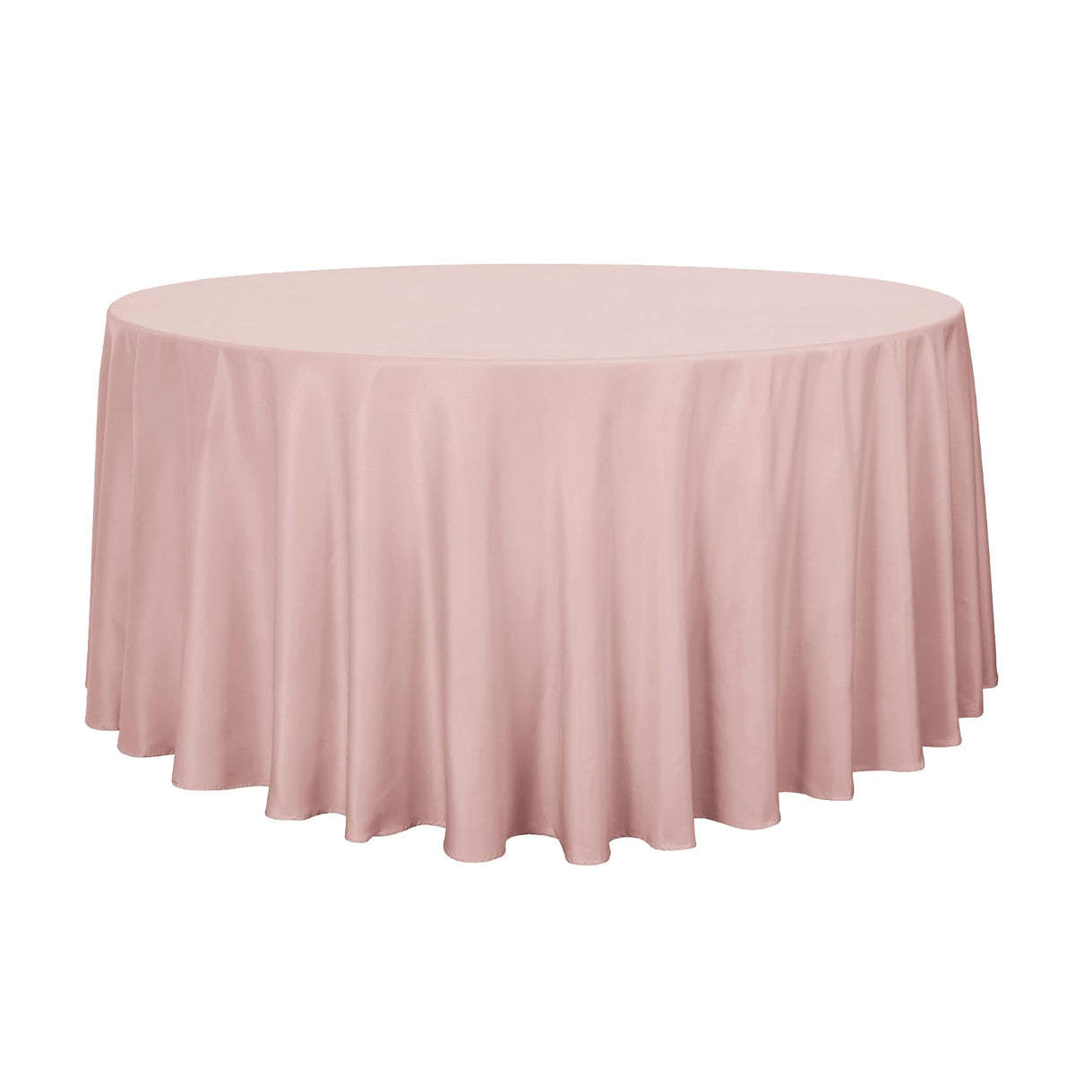 sancua 90 Inch Round Tablecloth Fit 30-72 Inch Tables, White 6 Pack Circle