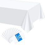 mwellewm 6Pc Plastic Table Cloth Disposable Tablecloth for Rectangle Tables
