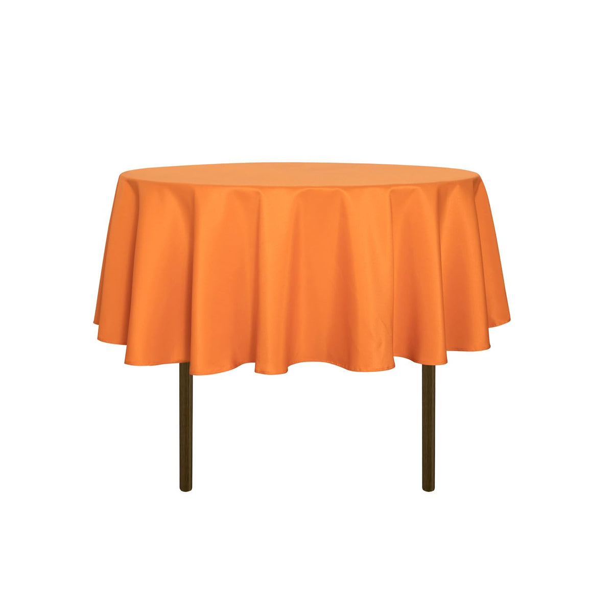 sancua 90 Inch Round Tablecloth Fit 30-72 Inch Tables, White 6 Pack Circle