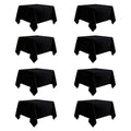Black Tablecloths Rectangle 60 x 102 Inch, 12 Pack