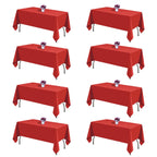 Black Tablecloths Rectangle 60 x 102 Inch, 12 Pack
