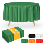 mwellewm 6Pc Plastic Table Cloth Disposable Tablecloth for Rectangle Tables