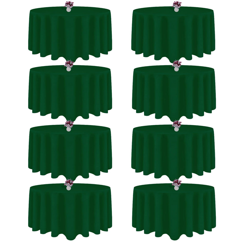 Black Tablecloths Rectangle 60 x 102 Inch, 12 Pack