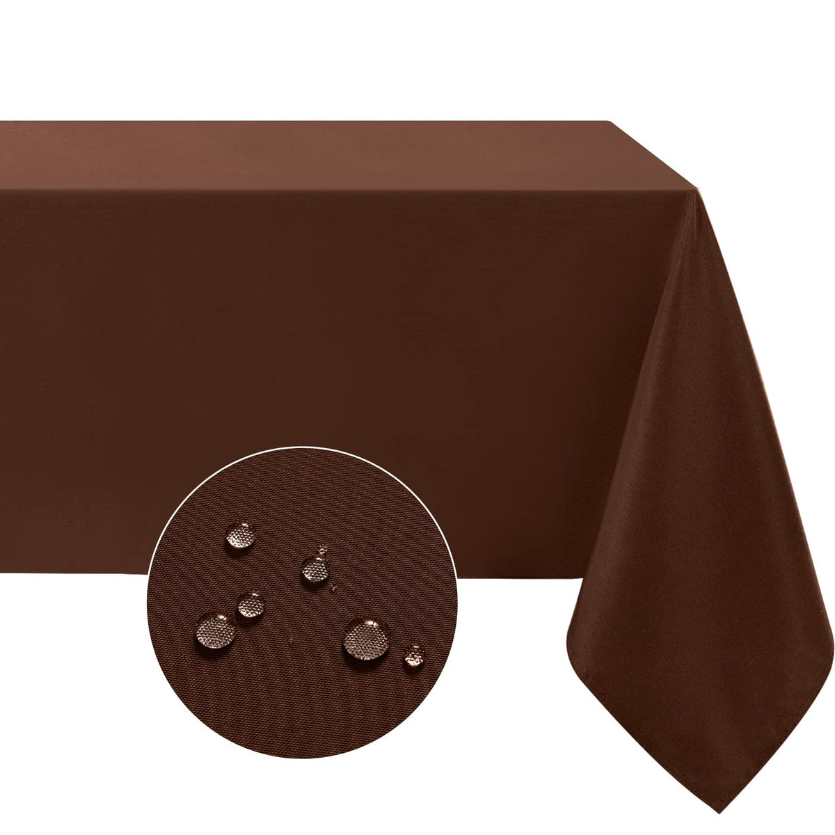 Softalker Rectangle Tablecloth, Waterproof Table Cloths Wrinkle Free Fabric Washable Polyester Table Cover for Dining Tables Party Outdoor Camping Parties Buffet - 60 x 84 inch, Navy Blue