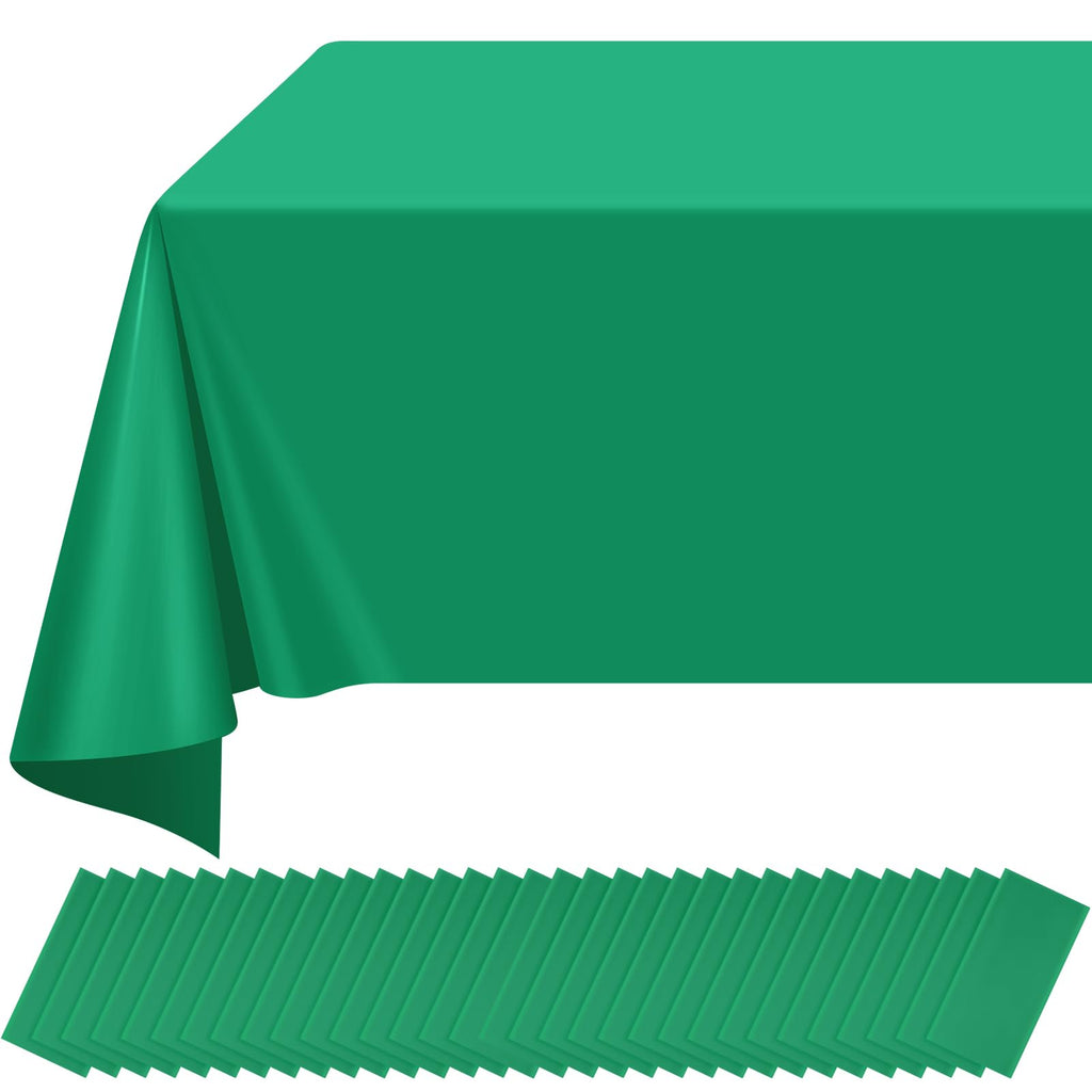 12Pack Sage Green Plastic Checkered Tablecloth, Premium Decorative Disposable Sage Green Gingham Plaid Table Cloths for Parties, Rectangle Party Table Cover for Picnic Birthday Wedding, 54x108 Inch