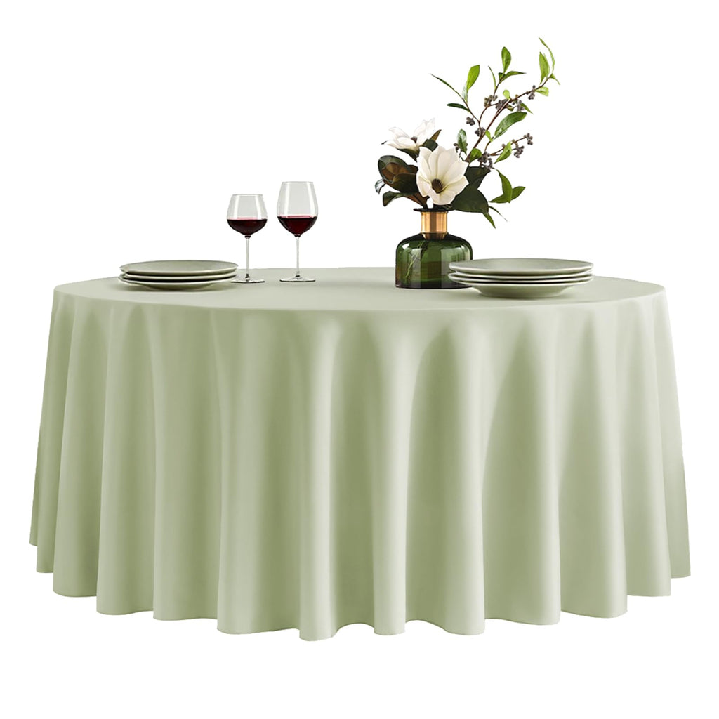 VidaFete Tablecloth 10 Pack 120inch Round Table Cloth Polyester, Navy Blue