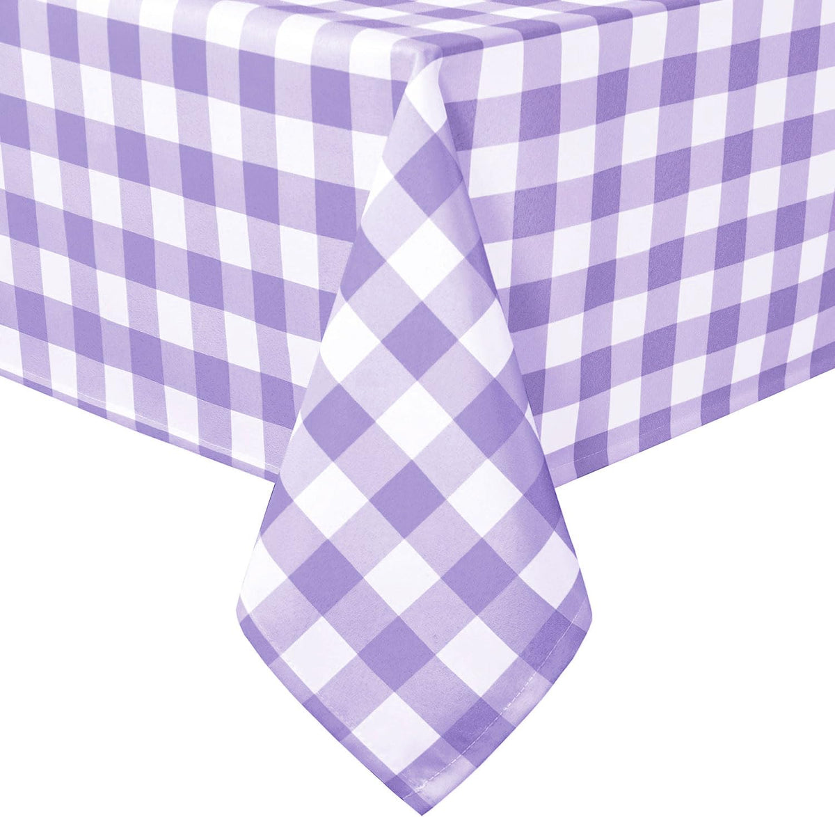 Hiasan 60 x 120 Inch Checkered Tablecloth Rectangle, Black and White