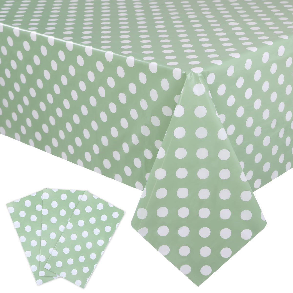 Kesfey 3 Packs Light Blue Gingham Tablecloth Pale Blue and White Checkered Tablecloths 54 x 108 Inches Disposable Plastic Gingham Tablecovers Waterproof Rectangle Picnic Table Cover for Birthday Party