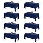 Black Tablecloths Rectangle 60 x 102 Inch, 12 Pack