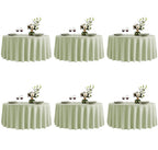 VidaFete Tablecloth 10 Pack 120inch Round Table Cloth Polyester, Navy Blue