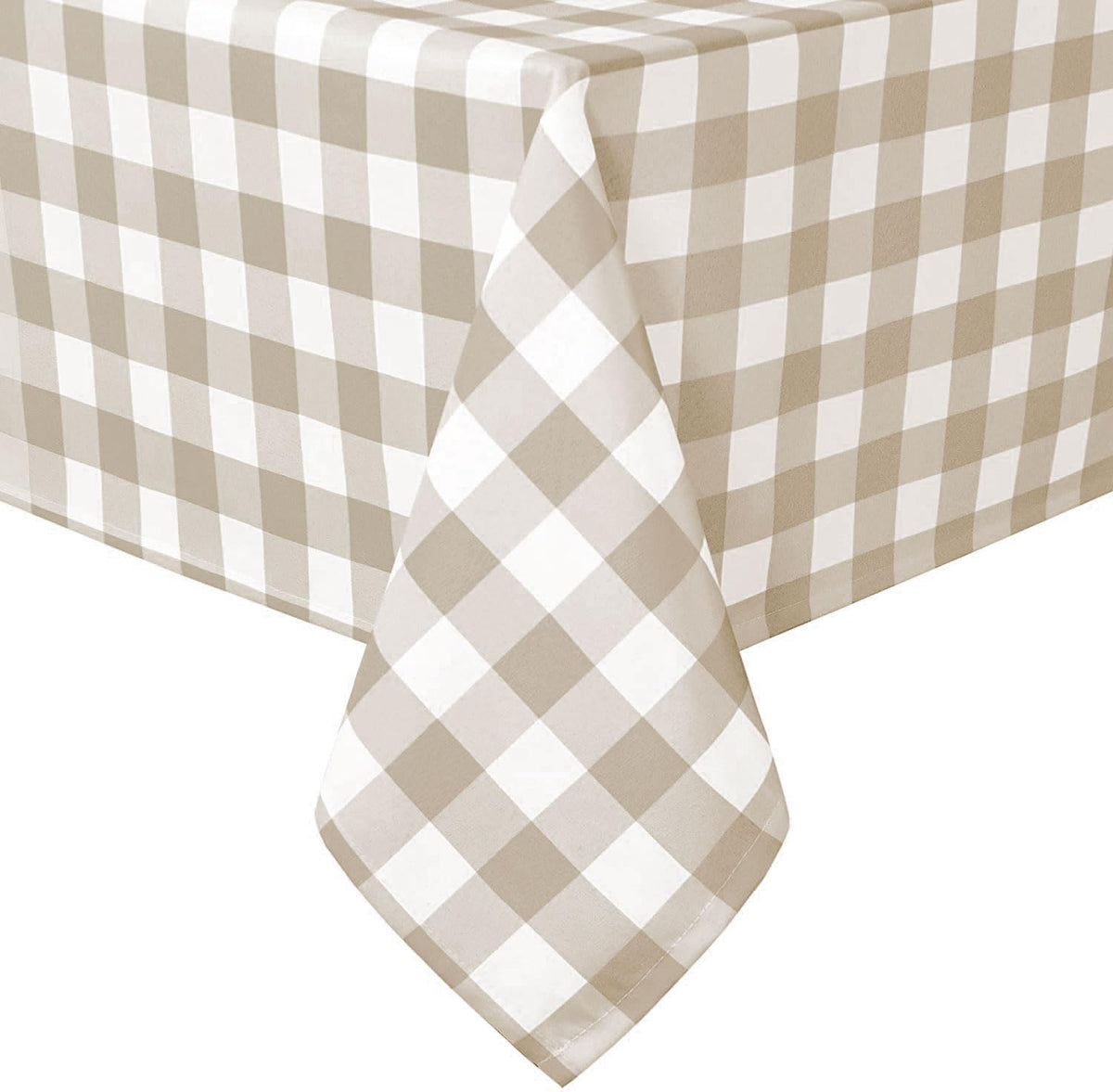 Hiasan 60 x 120 Inch Checkered Tablecloth Rectangle, Black and White