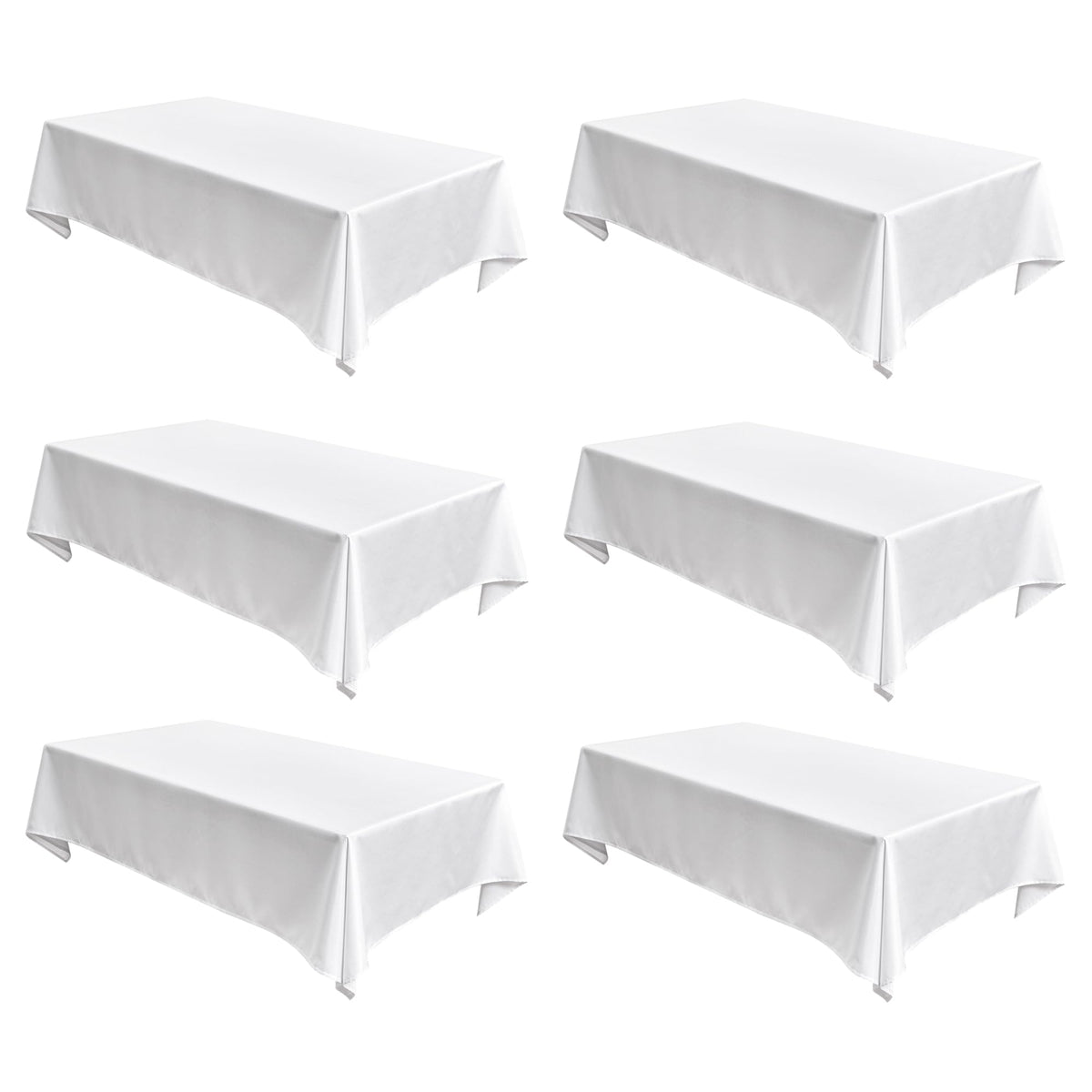 Fitable Nature Faux Linen Tablecloths Rectangle 60 x 84 Inch - 2 Pack Neutral Table Clothes for 4-6 Foot Tables, Wrinkle-Proof Faux Burlap Table Cover for Dining, Farmhouse, Outdoor Picnic, Camping