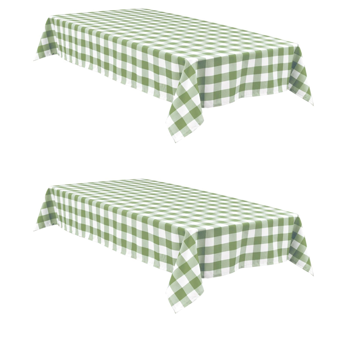 Hiasan 60 x 120 Inch Checkered Tablecloth Rectangle, Black and White