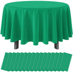 12Pack Sage Green Plastic Checkered Tablecloth, Premium Decorative Disposable Sage Green Gingham Plaid Table Cloths for Parties, Rectangle Party Table Cover for Picnic Birthday Wedding, 54x108 Inch