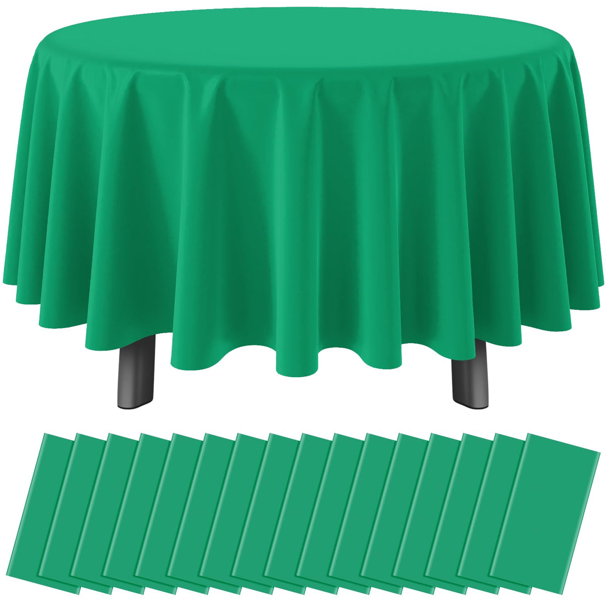 12Pack Sage Green Plastic Checkered Tablecloth, Premium Decorative Disposable Sage Green Gingham Plaid Table Cloths for Parties, Rectangle Party Table Cover for Picnic Birthday Wedding, 54x108 Inch