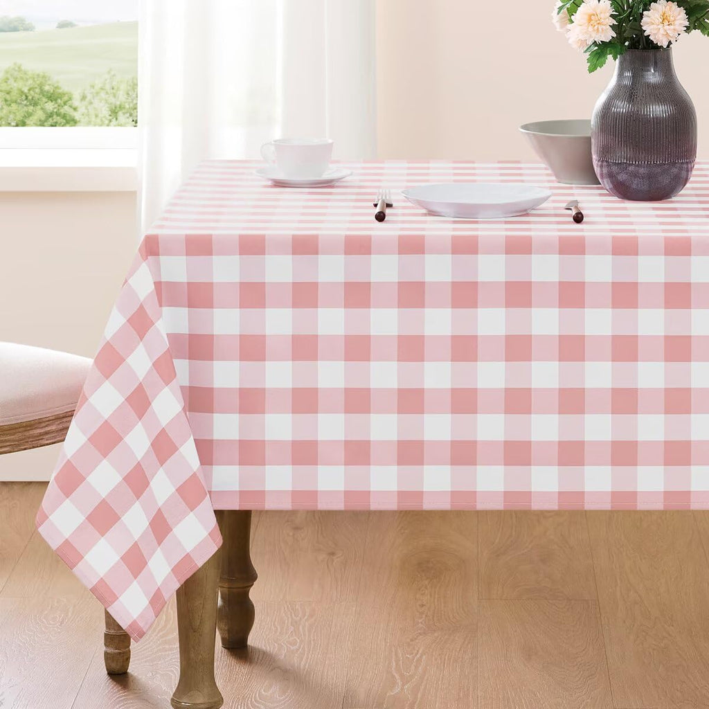 Gingham Tablecloth Rectangle Checkered Tablecloth Washable