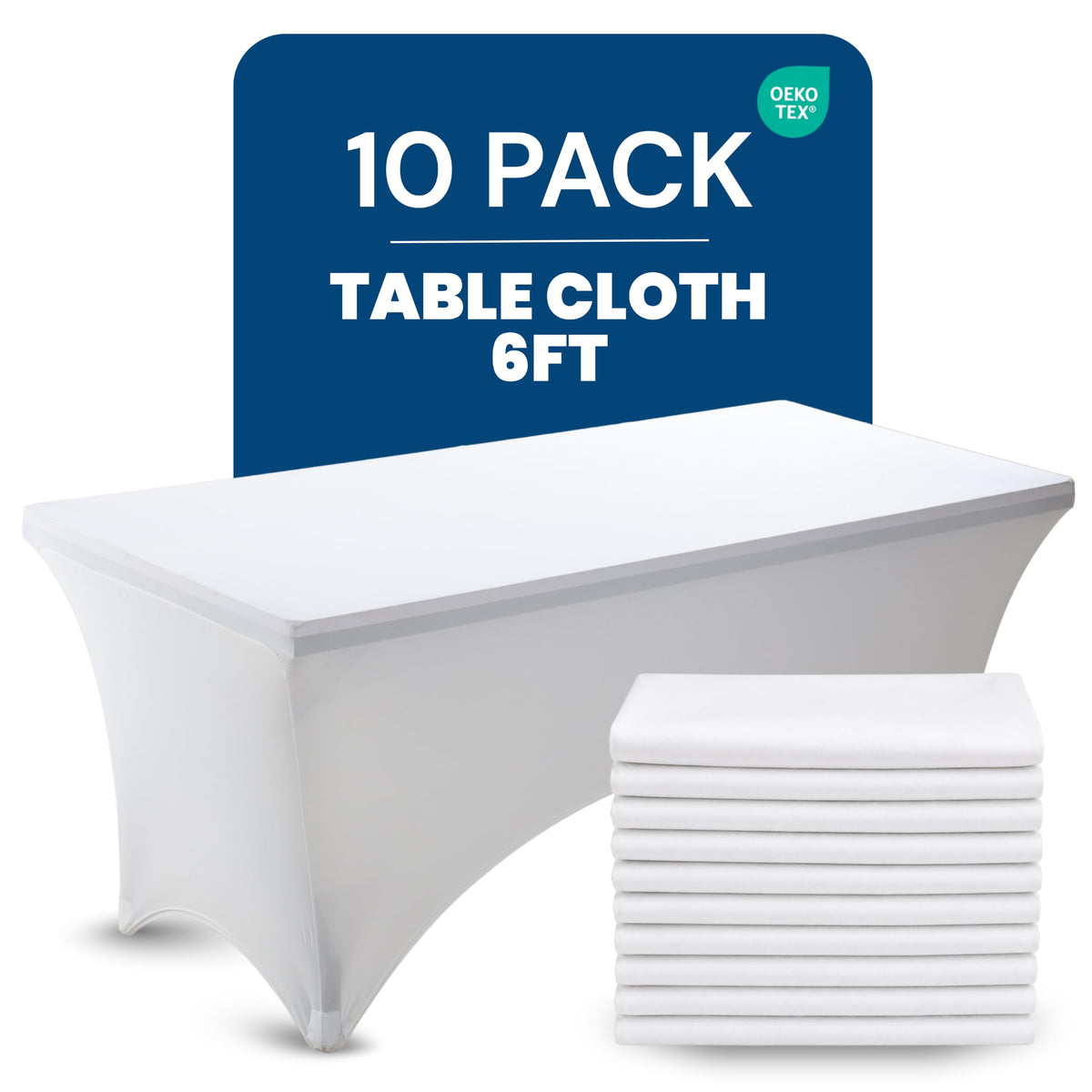 Utopia Kitchen Spandex Table Cloth 2 Pack [6FT, 72Lx30Wx30H Inch, Pink]