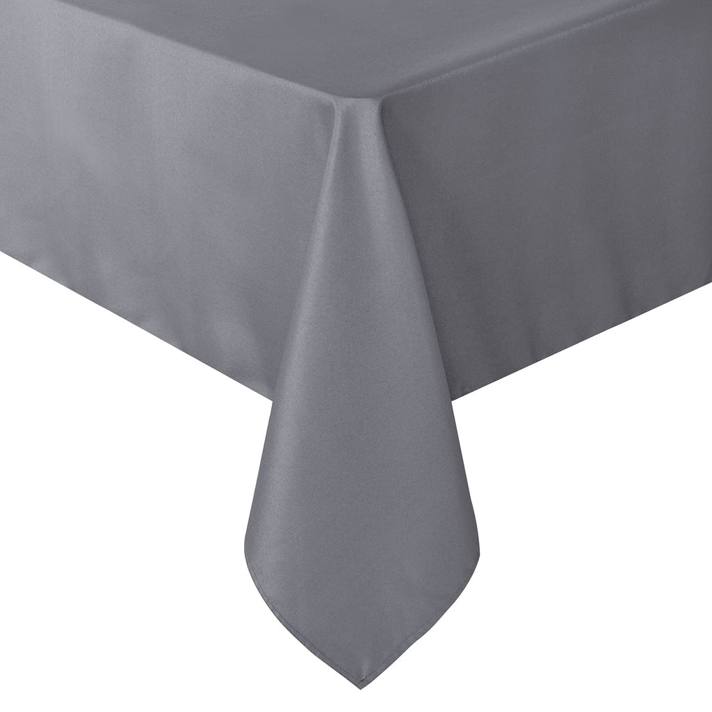 sancua White Table Cloths Rectangular, 8 Pack 90x132 Inch Tablecloths