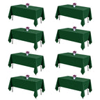 Black Tablecloths Rectangle 60 x 102 Inch, 12 Pack