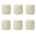VidaFete Tablecloth 10 Pack 120inch Round Table Cloth Polyester, Navy Blue