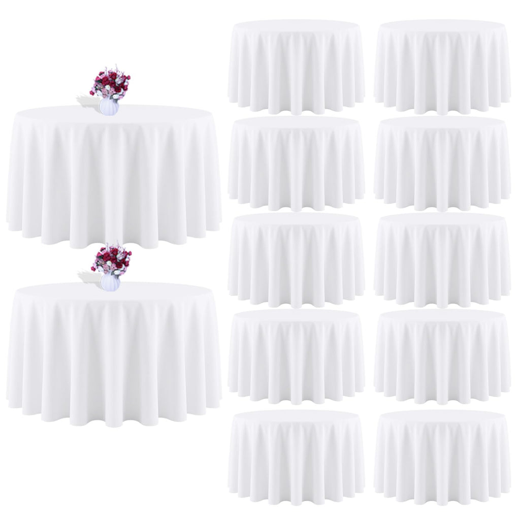 Black Tablecloths Rectangle 60 x 102 Inch, 12 Pack