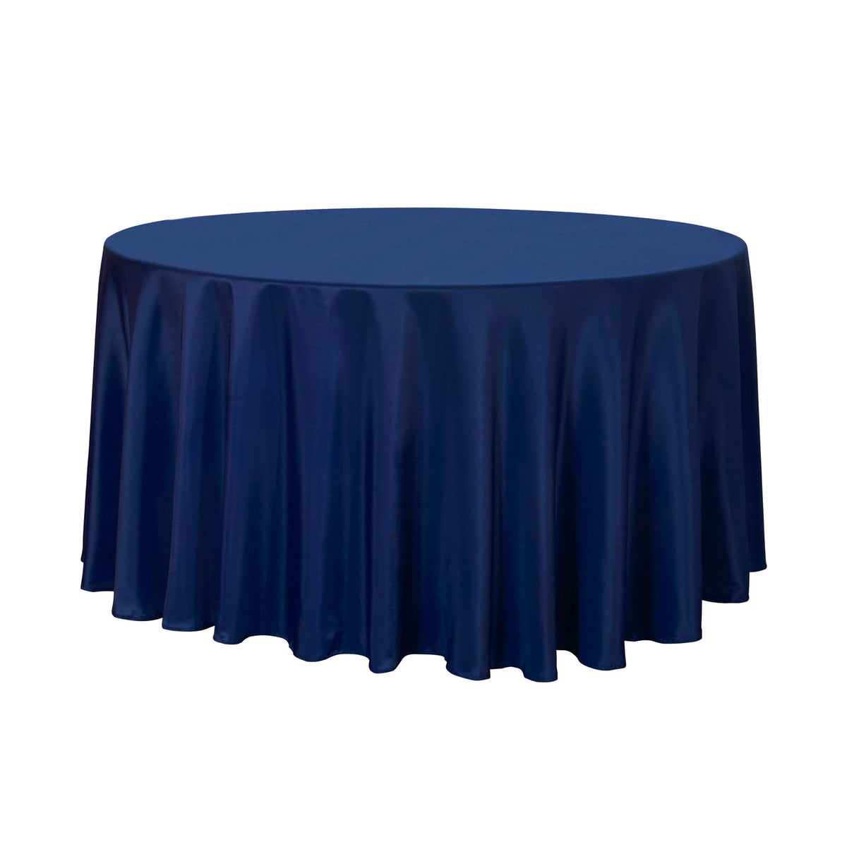sancua 90 Inch Round Tablecloth Fit 30-72 Inch Tables, White 6 Pack Circle
