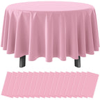 12Pack Sage Green Plastic Checkered Tablecloth, Premium Decorative Disposable Sage Green Gingham Plaid Table Cloths for Parties, Rectangle Party Table Cover for Picnic Birthday Wedding, 54x108 Inch