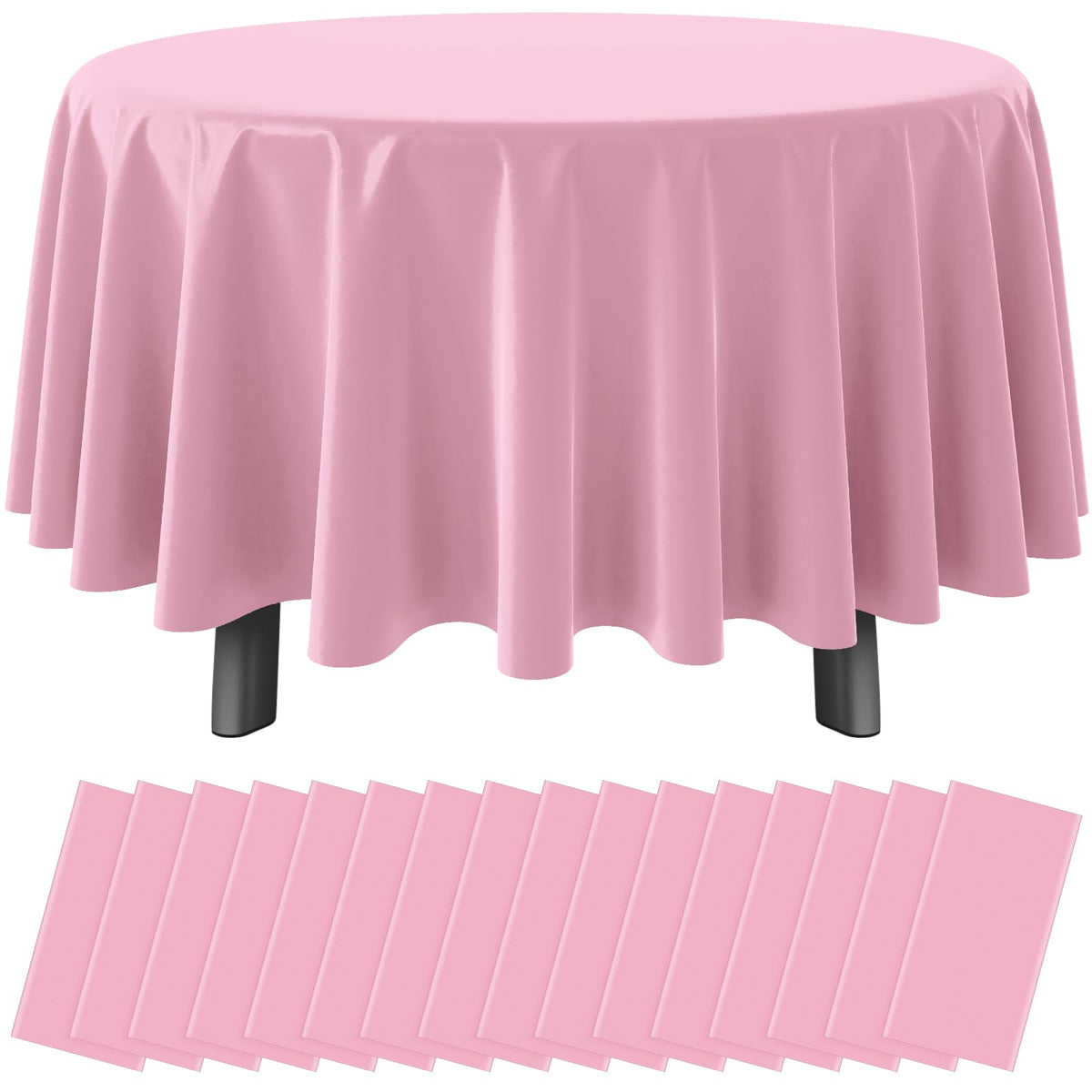 12Pack Sage Green Plastic Checkered Tablecloth, Premium Decorative Disposable Sage Green Gingham Plaid Table Cloths for Parties, Rectangle Party Table Cover for Picnic Birthday Wedding, 54x108 Inch