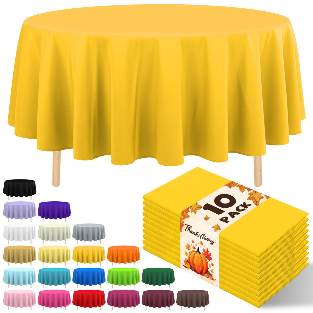 10 Pack Silver Grey Plastic Tablecloth 54x108 Inch Disposable Waterproof Rectangle Table Cover for Party Birthday Wedding Picnic Outdoor