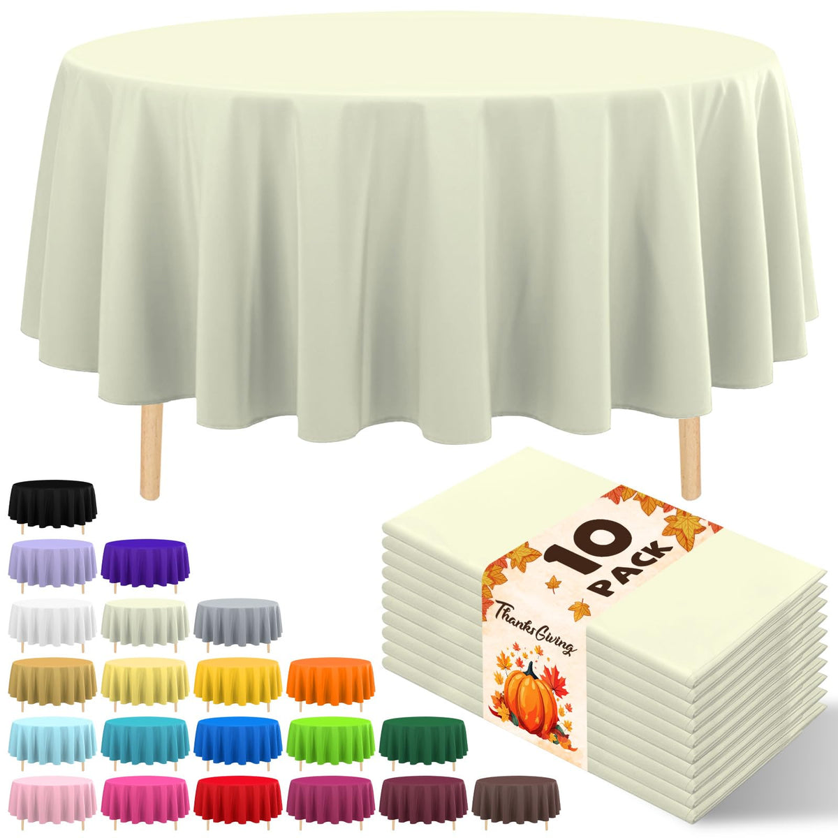 10 Pack Silver Grey Plastic Tablecloth 54x108 Inch Disposable Waterproof Rectangle Table Cover for Party Birthday Wedding Picnic Outdoor