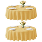 Fall Tablecloths Rectangular 6ft, Slub Texture, Waterproof, 2-Pack