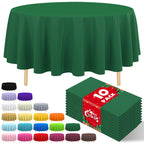 10 Pack Silver Grey Plastic Tablecloth 54x108 Inch Disposable Waterproof Rectangle Table Cover for Party Birthday Wedding Picnic Outdoor