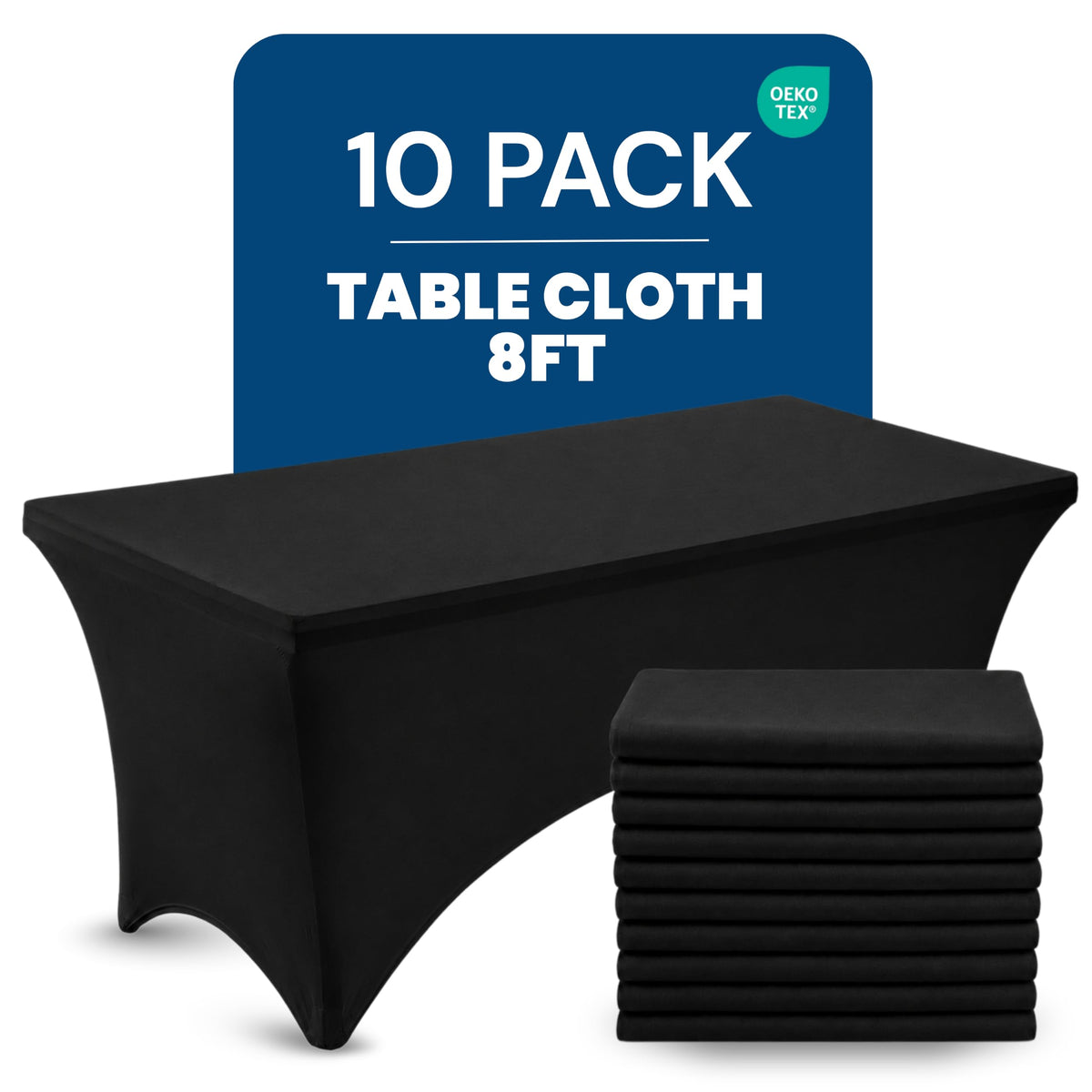 Utopia Kitchen Spandex Table Cloth 2 Pack [6FT, 72Lx30Wx30H Inch, Pink]