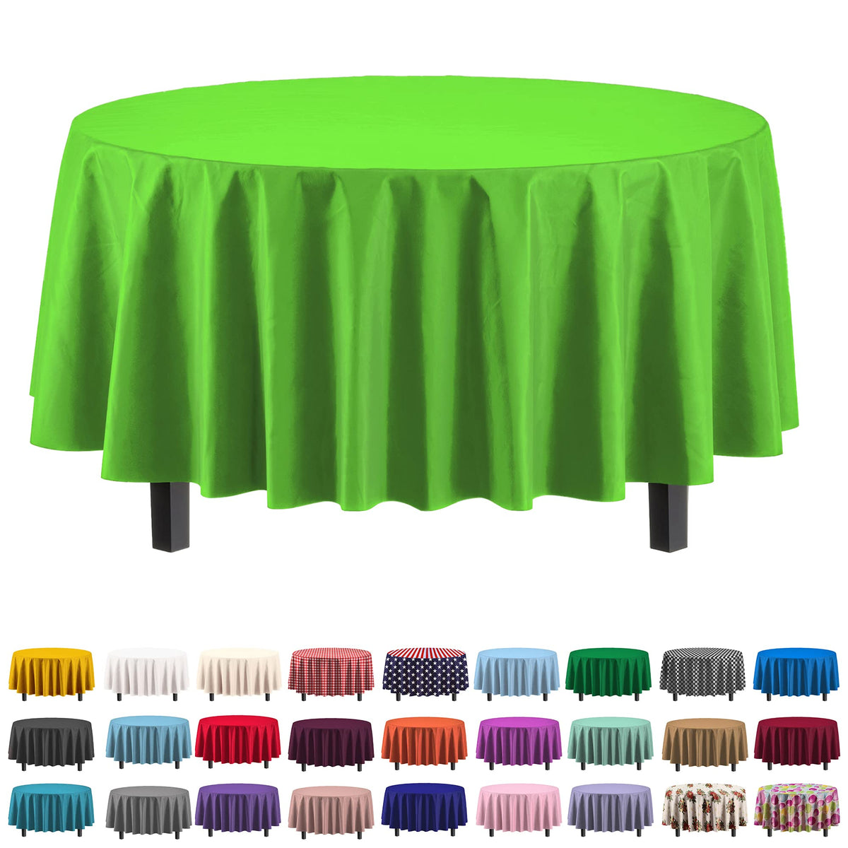 Exquisite Purple Plastic Table Cloth Disposable 6 Pack - 54 x 108 Inch Rectangle Tablecloth for 6 Foot Tables - Waterproof Table Cover for Party Wedding Birthday Graduation BBQ Catering