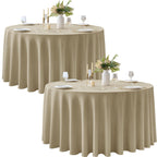 Fall Tablecloths Rectangular 6ft, Slub Texture, Waterproof, 2-Pack