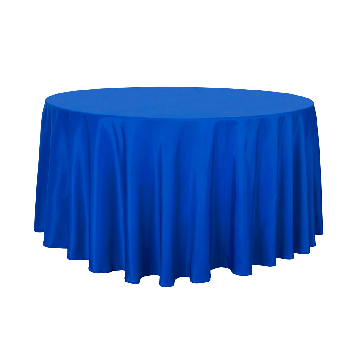 sancua 90 Inch Round Tablecloth Fit 30-72 Inch Tables, White 6 Pack Circle