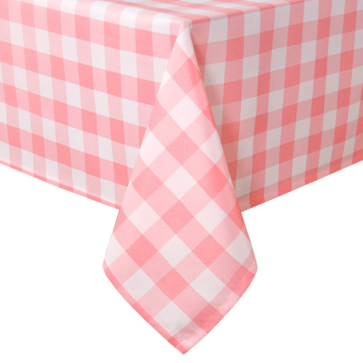 Hiasan 60 x 120 Inch Checkered Tablecloth Rectangle, Black and White