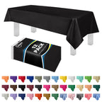 Grandipity Plastic Table Cloth Disposable 12 Pack 54” x 108” Rectangle