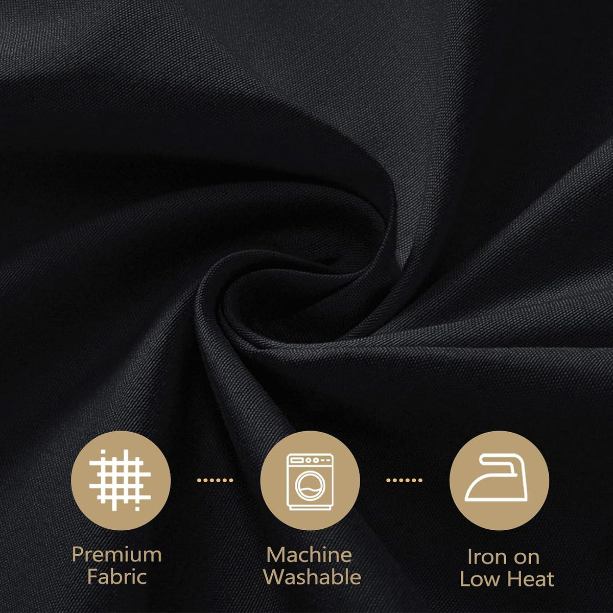 Black Tablecloths Rectangle 60 x 102 Inch, 12 Pack