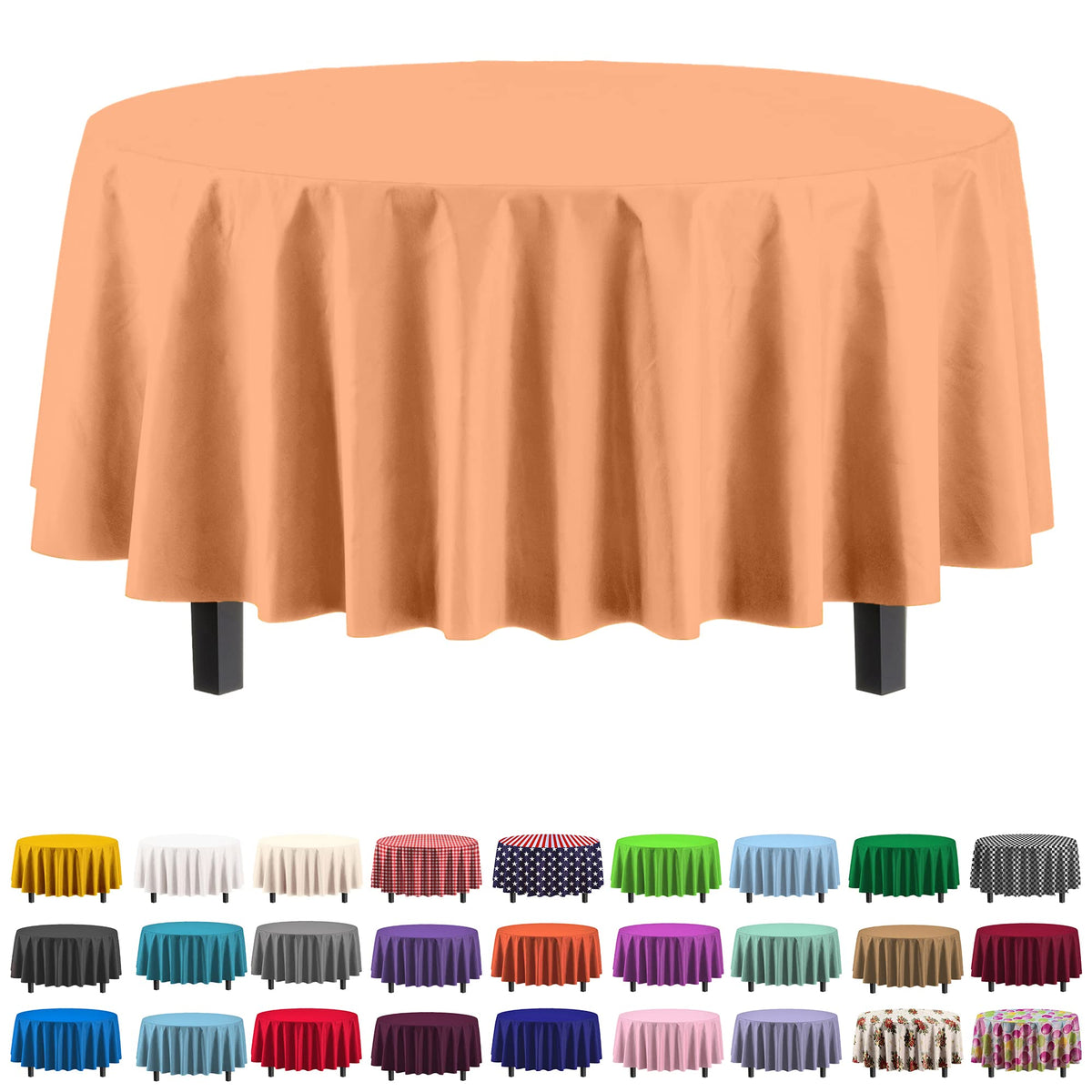Exquisite Purple Plastic Table Cloth Disposable 6 Pack - 54 x 108 Inch Rectangle Tablecloth for 6 Foot Tables - Waterproof Table Cover for Party Wedding Birthday Graduation BBQ Catering