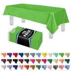 Grandipity Plastic Table Cloth Disposable 12 Pack 54” x 108” Rectangle